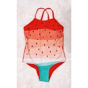 NWOT Baby/Toddler Watermelon Swimsuit Never Worn Says Size 4, but this is 2T-3T